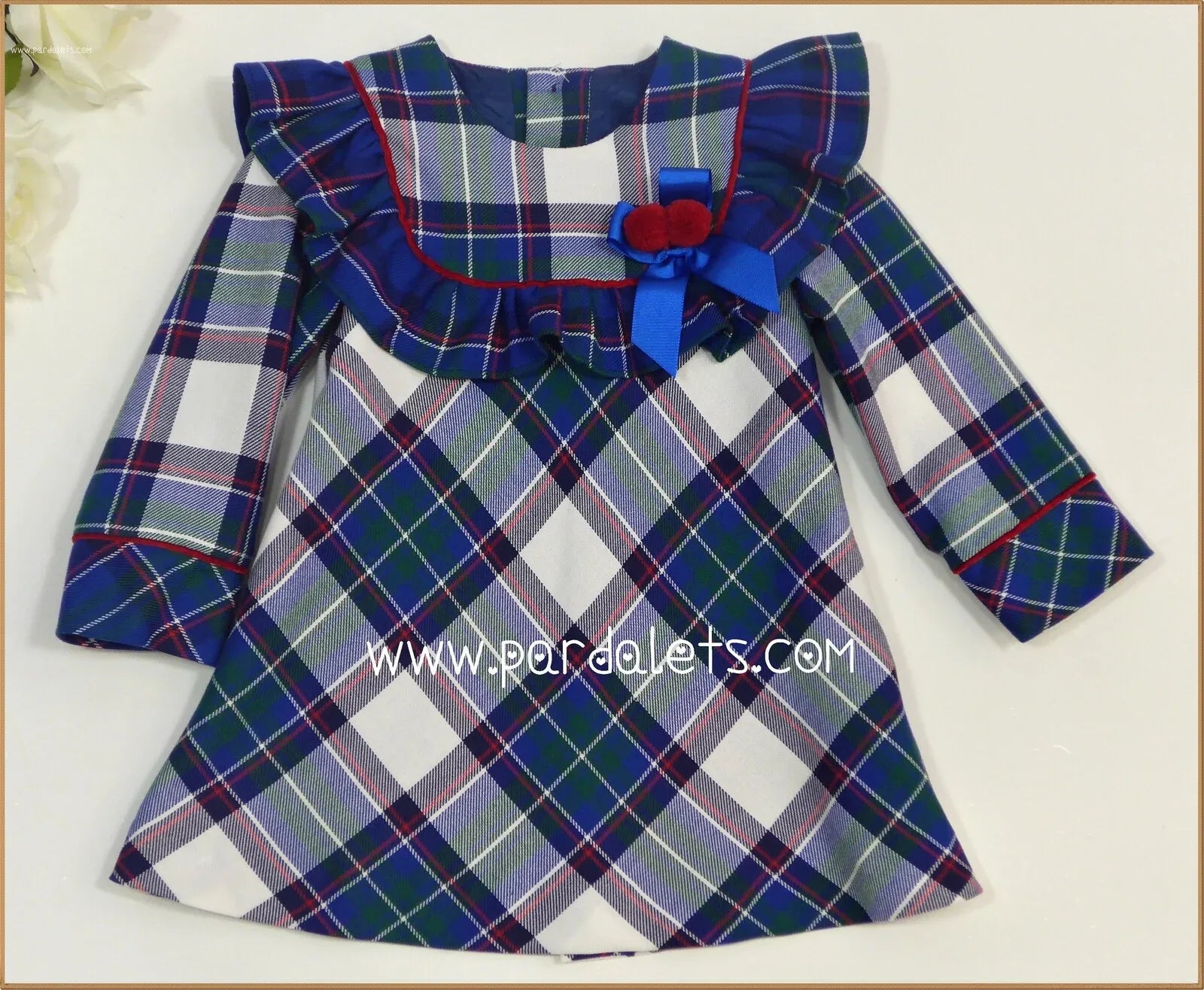 Vestido cuadros azules - PARDALETS