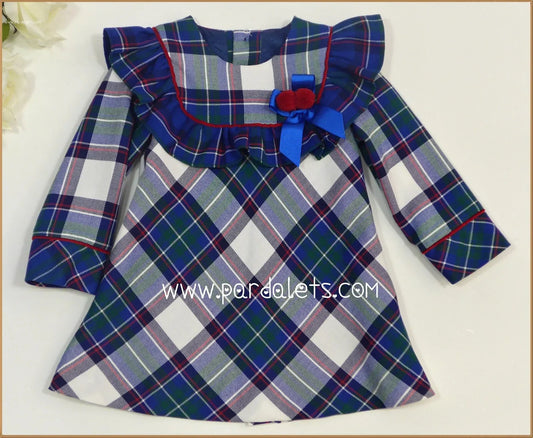 Vestido cuadros azules - PARDALETS
