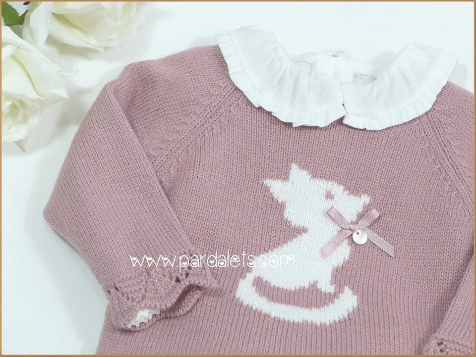 Conjunto blusa, jersey rosa y culote zorritos "Milu" - PARDALETS
