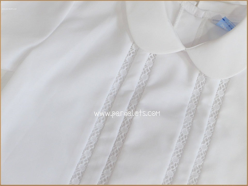 Camisa cuello bebé detalle central
