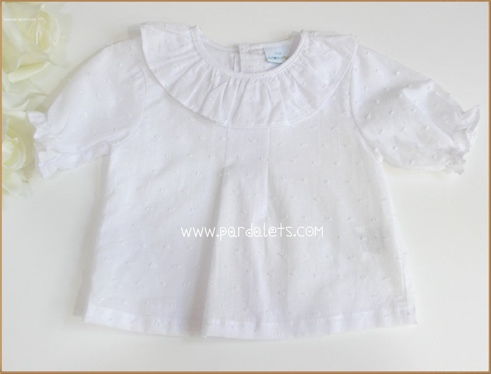 Camisa plumeti blanco manga corta