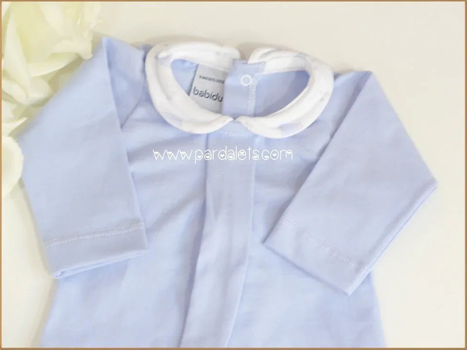 Jubon y polaina celeste ballenas - PARDALETS