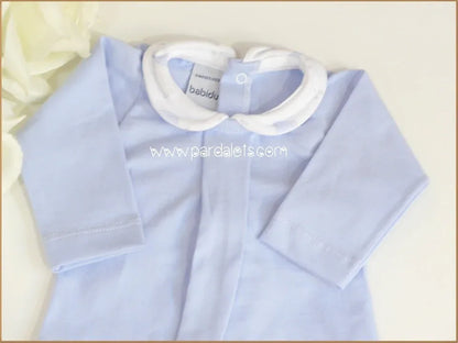 Jubon y polaina celeste ballenas - PARDALETS