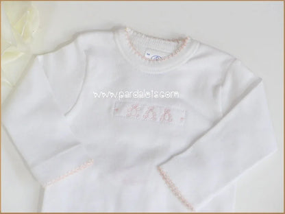 Jubon y ranita ositos rosas - PARDALETS