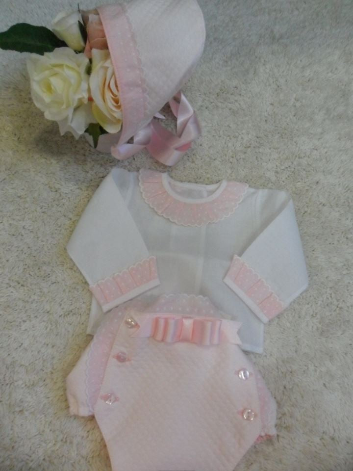 CULOTE Y CAPOTA ROSA