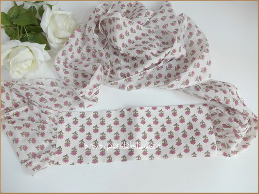 Fajin flores rosas - PARDALETS