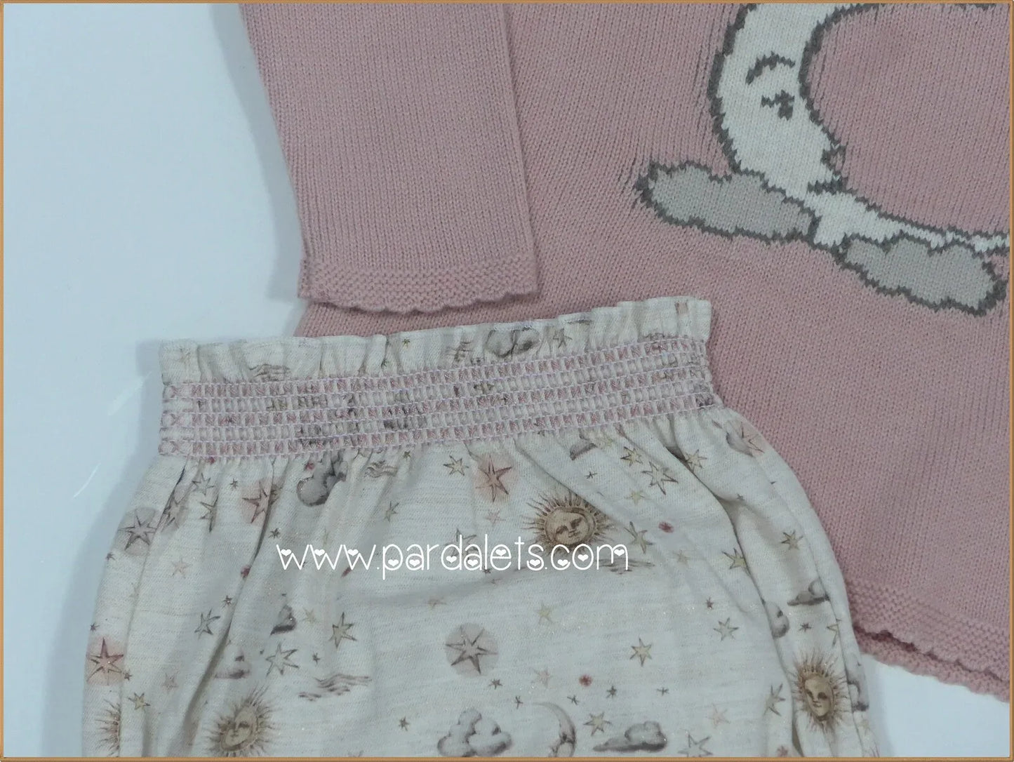 Conjunto jersey rosa luna y culote "Luna" - PARDALETS
