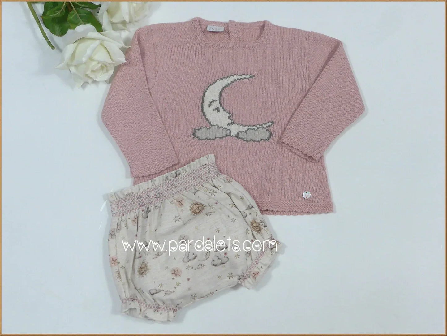 Conjunto jersey rosa luna y culote "Luna" - PARDALETS