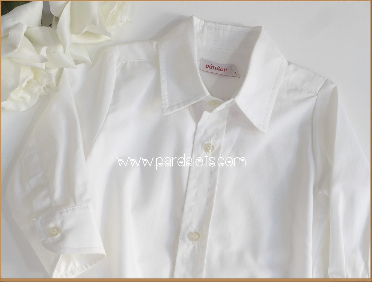 Camisa body blanca cuello camisero
