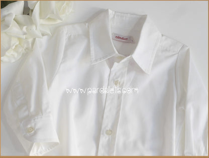 Camisa body blanca cuello camisero