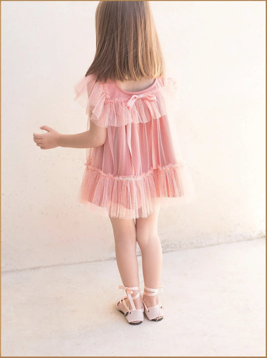 Vestido tul melocoton "Crab" - PARDALETS