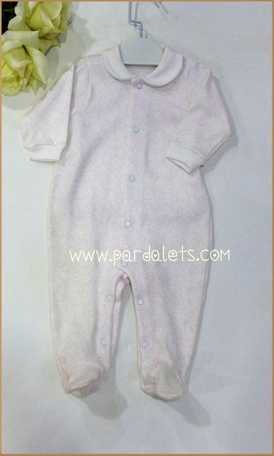 Pelele ositos rosas interlock