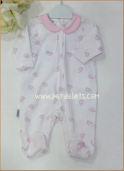 Pelele algodon elefantes rosas - PARDALETS