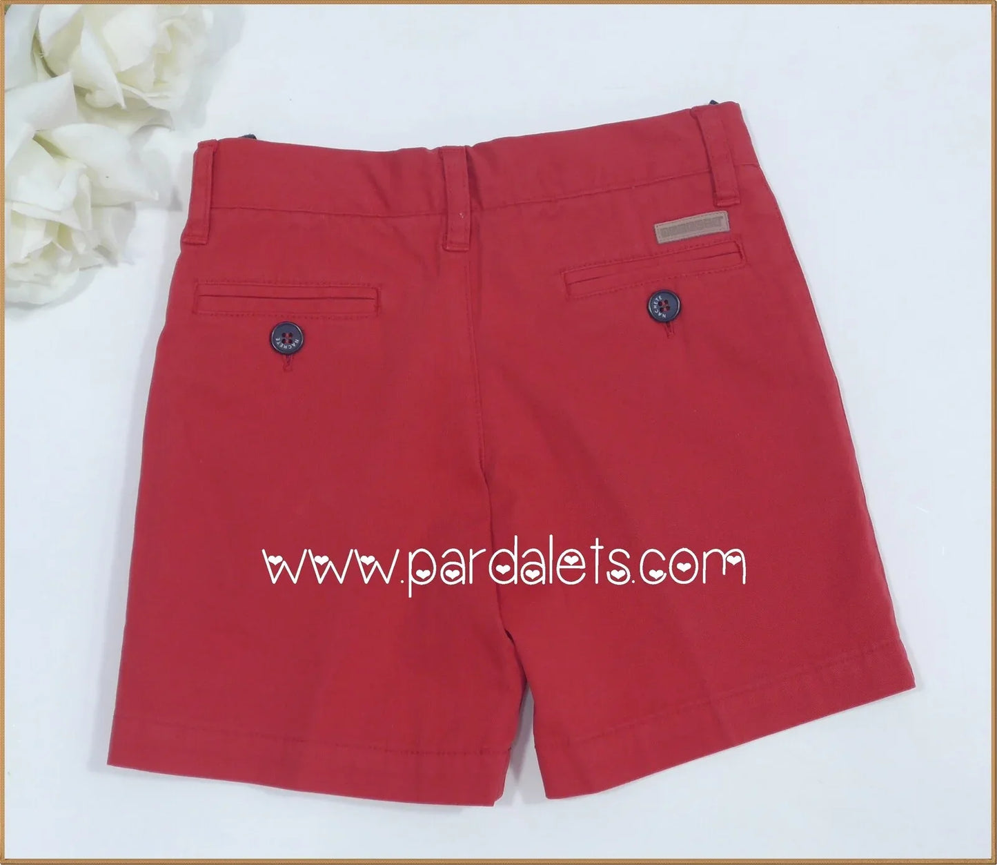 Short rojo tipo chino - PARDALETS