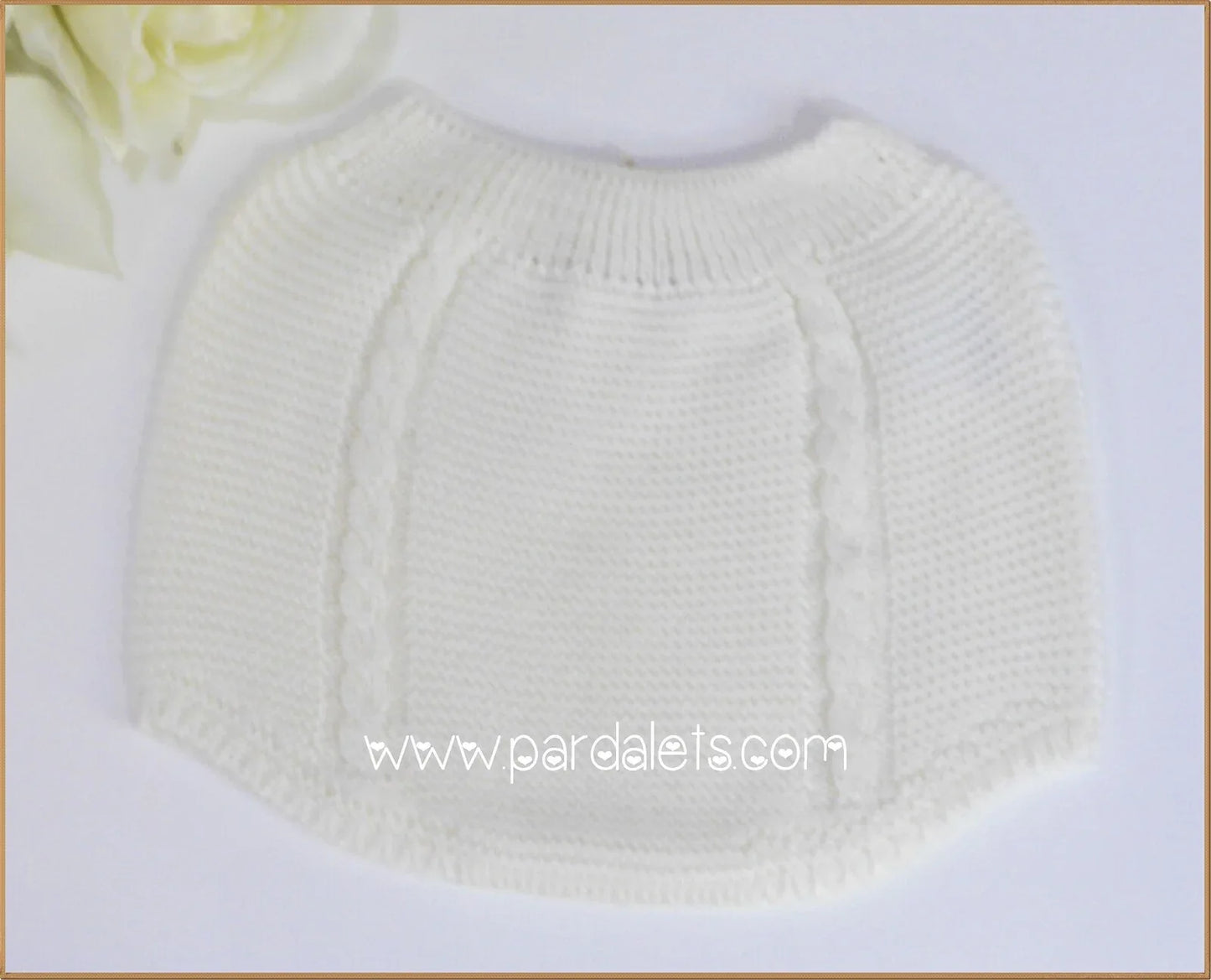 Braguita algodon beig con ochos - PARDALETS