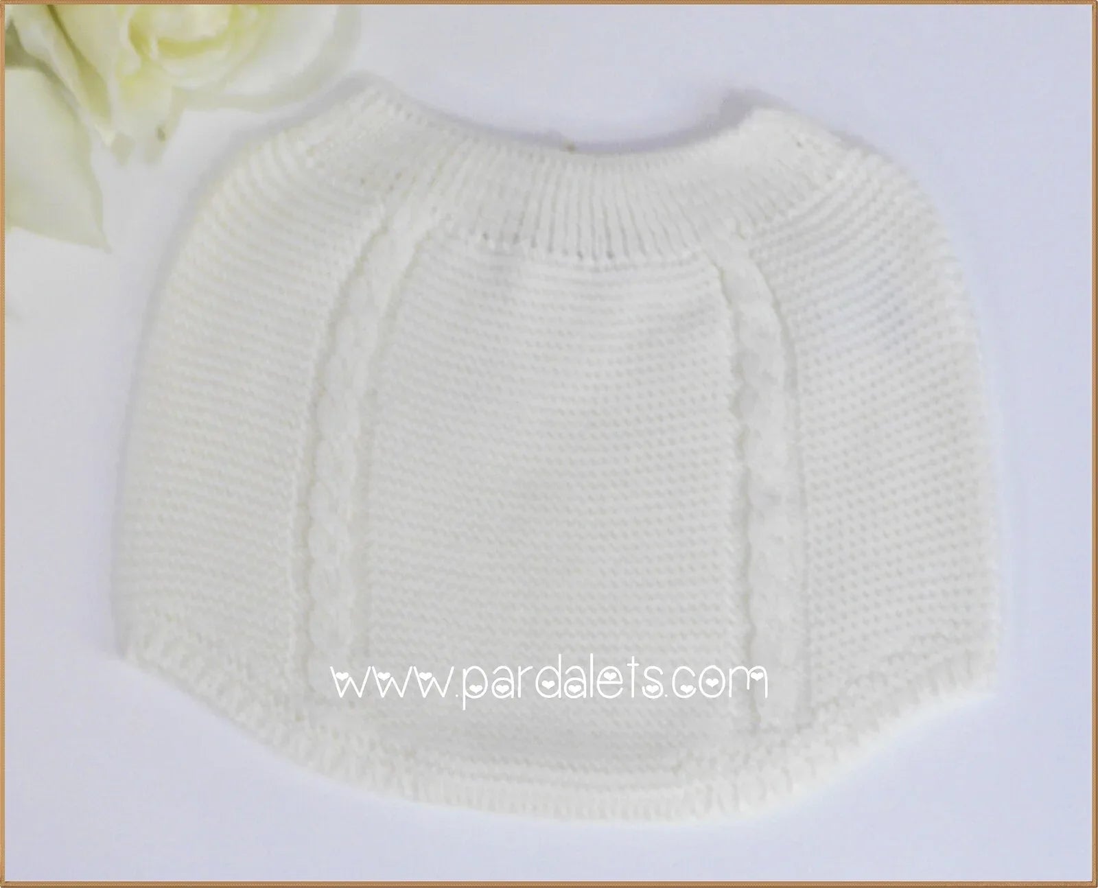 Braguita algodon beig con ochos - PARDALETS