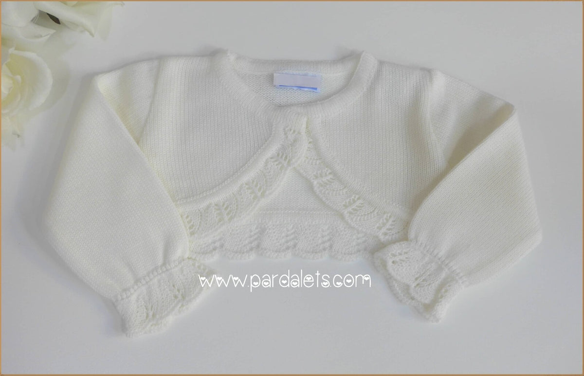 Chaqueta corta lana beig