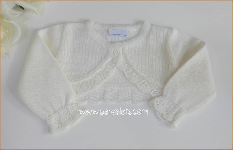 Chaqueta corta lana beig