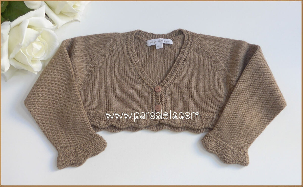 Chaqueta corta lana camel