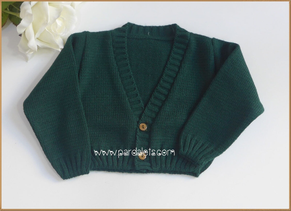 Chaqueta larga verde botella