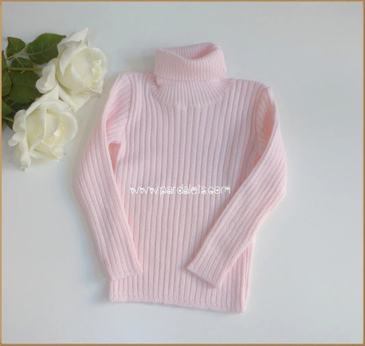 Jersey cuello alto canale rosa - PARDALETS