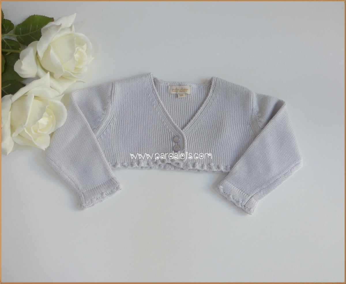 Chaqueta corta algodon gris
