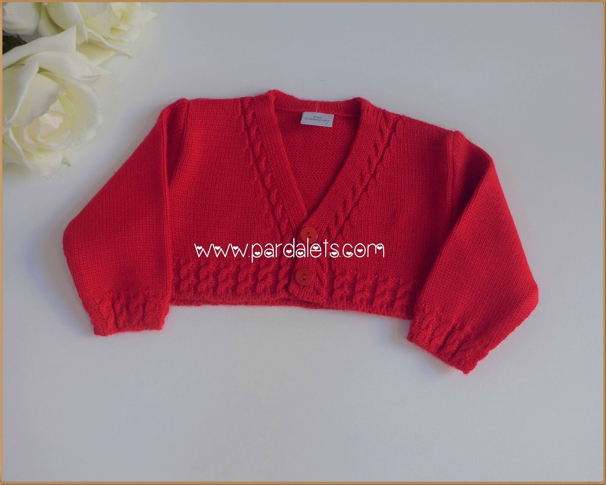 Chaqueta algodon corta roja con ochos