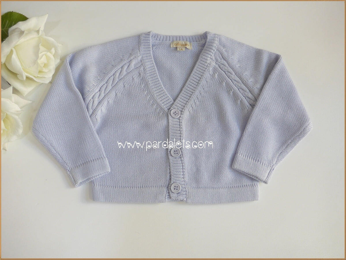 Chaqueta azul con ochos