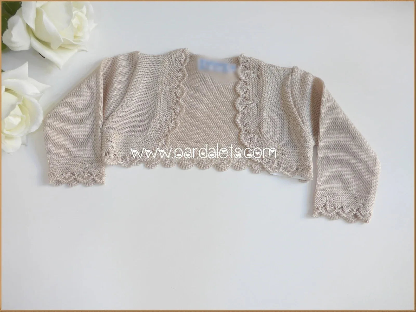 Chaqueta bolero tostado - PARDALETS