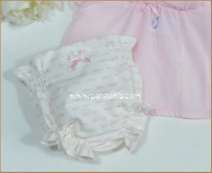 Conjunto blusa rosa y culote peces "Micolino" - PARDALETS