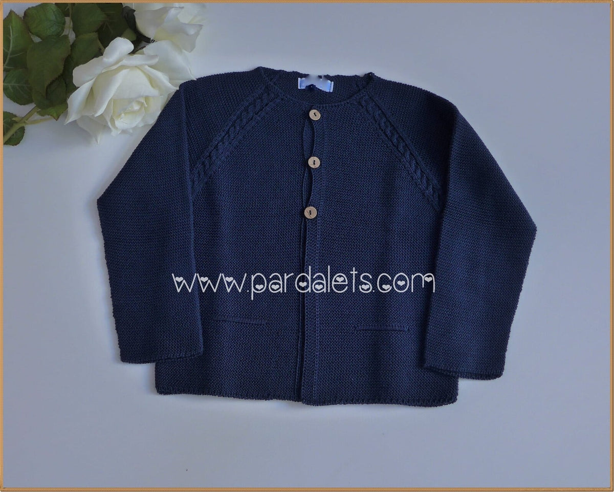 Chaqueta larga azul marino