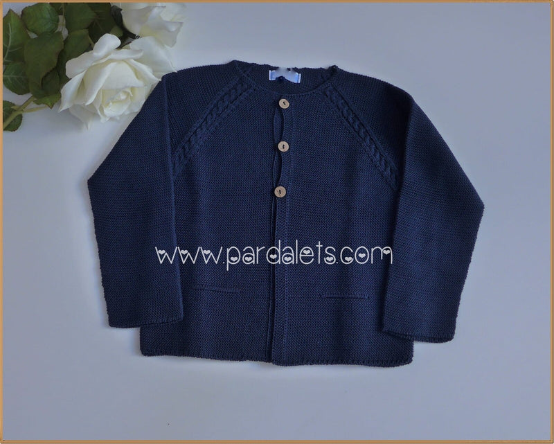 Chaqueta larga azul marino