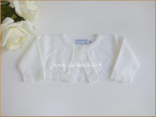 Chaqueta bolero perle blanco - PARDALETS