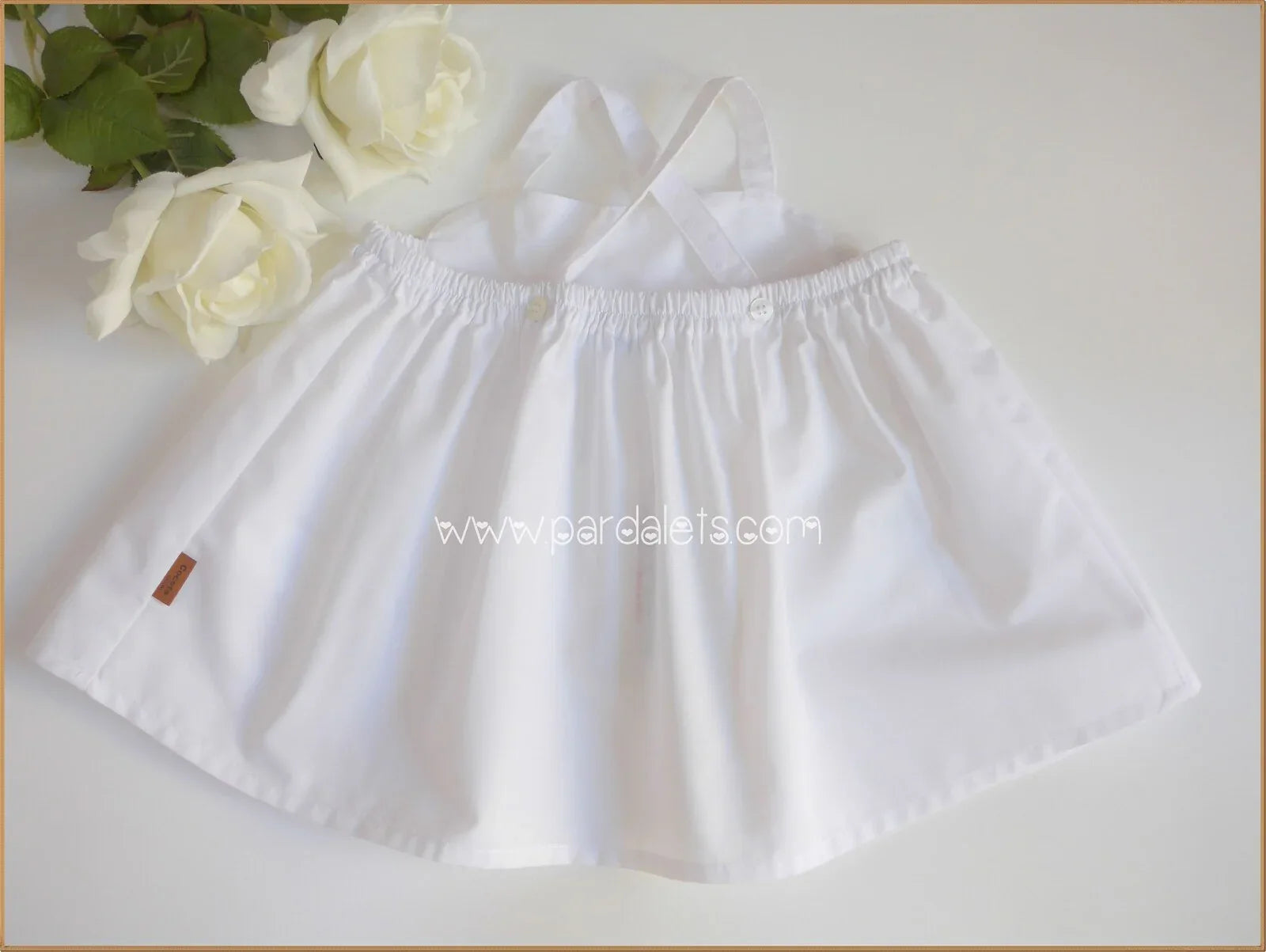 Blusa tirantes cruzados blanca - PARDALETS