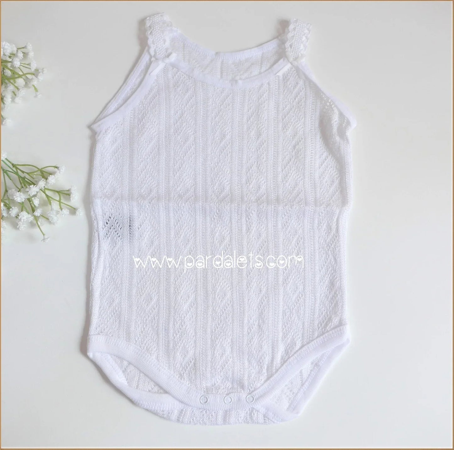 Body tirantes perle ceremonia blanco - PARDALETS