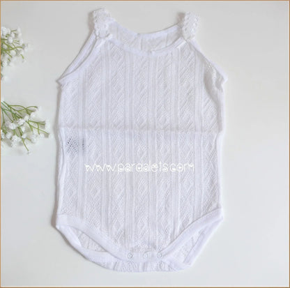 Body tirantes perle ceremonia blanco - PARDALETS