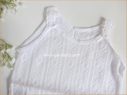 Body tirantes perle ceremonia blanco - PARDALETS