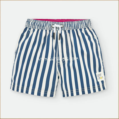 Boxer tela rayas azul marino - PARDALETS
