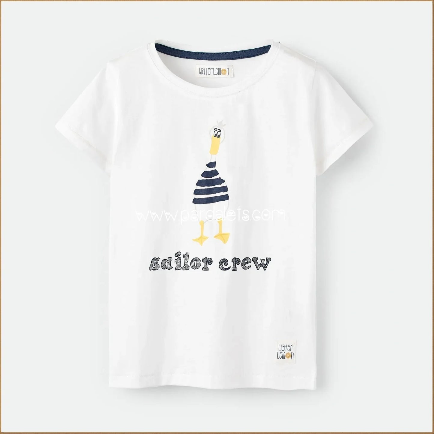 Camiseta blanca estampado patito - PARDALETS