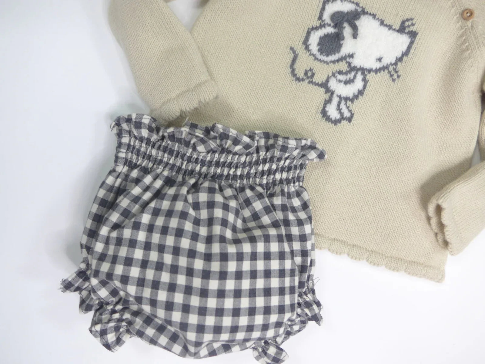 Conjunto Ratoncita bebé 3 piezas "Ratoncita" - PARDALETS