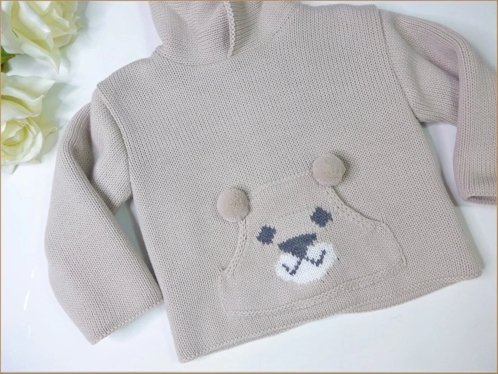 Chaqueton punto tostado Teddy - PARDALETS