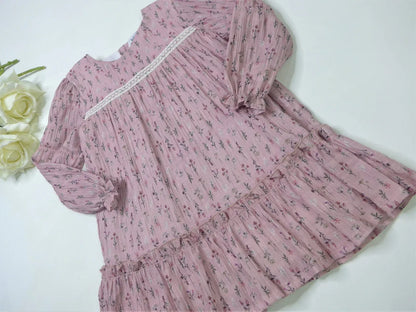 vestido rosa empolvado canale - PARDALETS