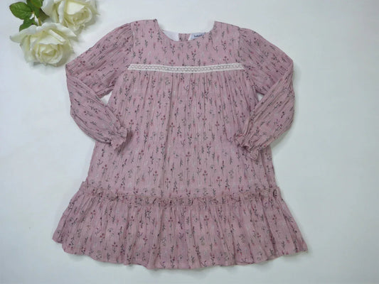 vestido rosa empolvado canale - PARDALETS