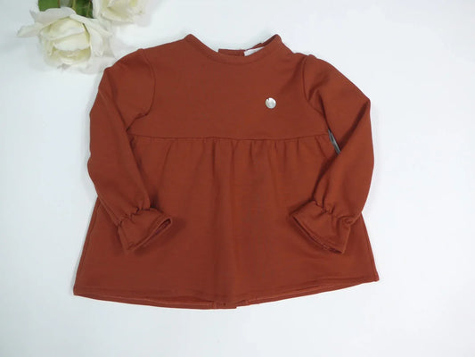 Sudadera color terracota con lazito trasero - PARDALETS