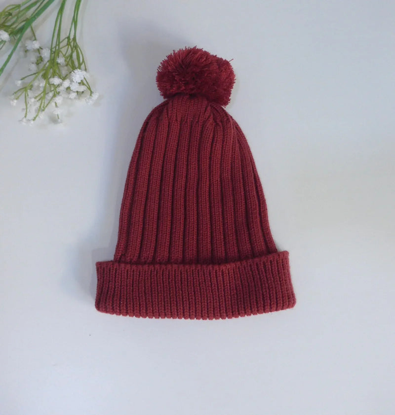 Gorro lana canale burdeos - PARDALETS