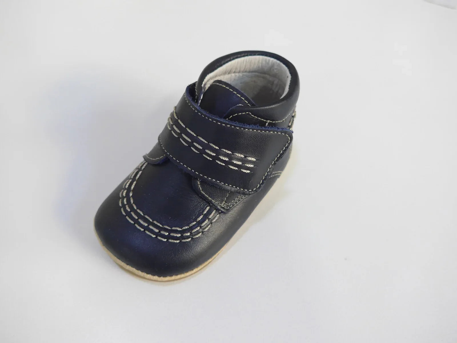 Botita piel marino con velcro - PARDALETS