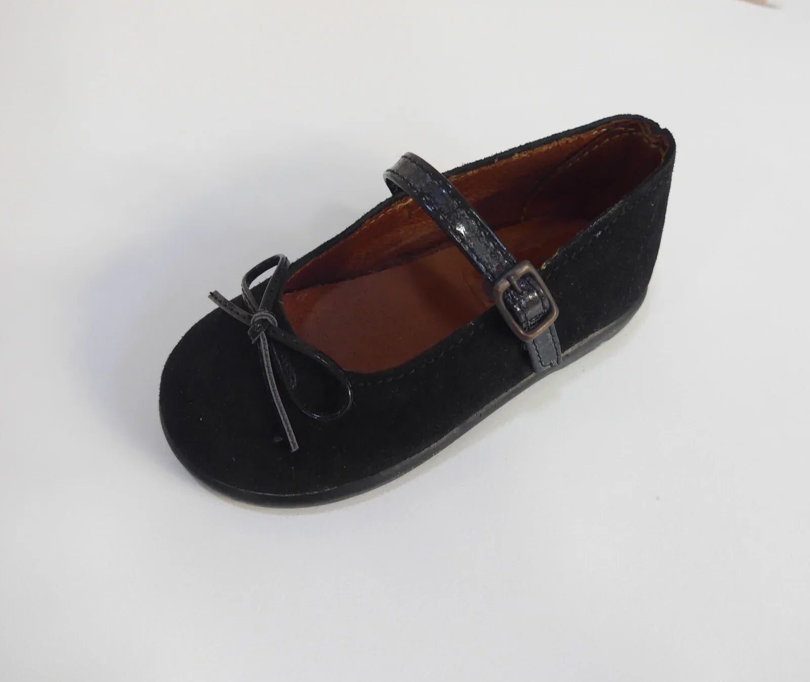 Mercedita serraje negro y lazito - PARDALETS