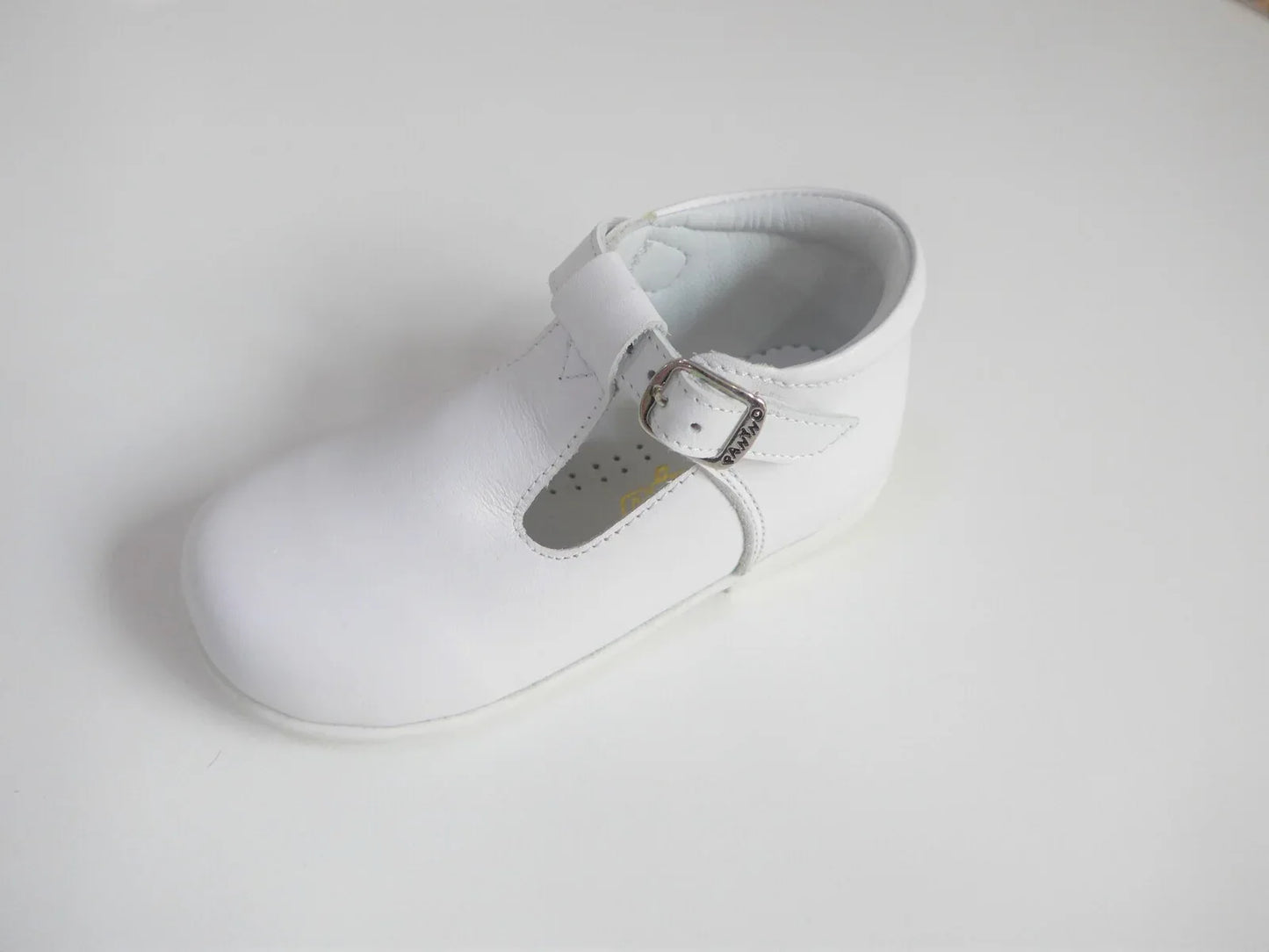 Pepito bota piel blanca - PARDALETS