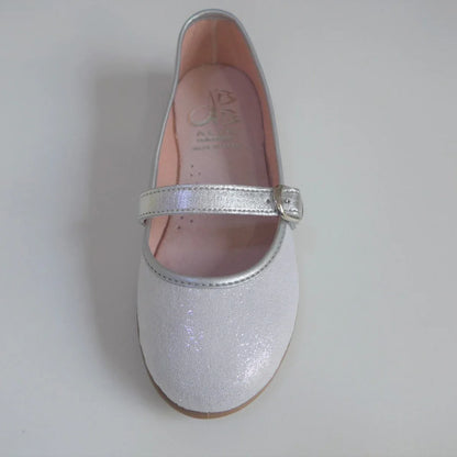Mercedita piel plata y blanca - PARDALETS