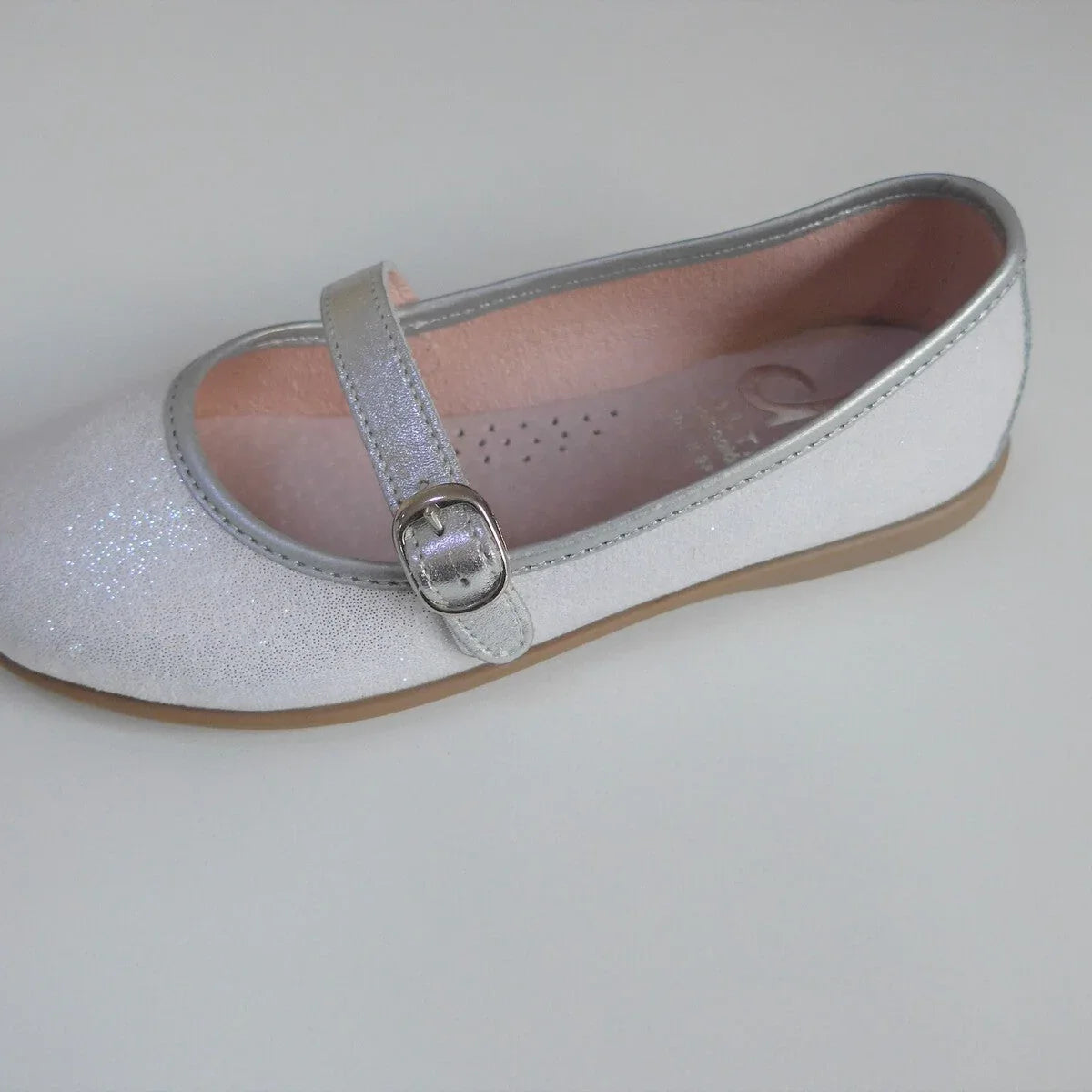 Mercedita piel plata y blanca - PARDALETS